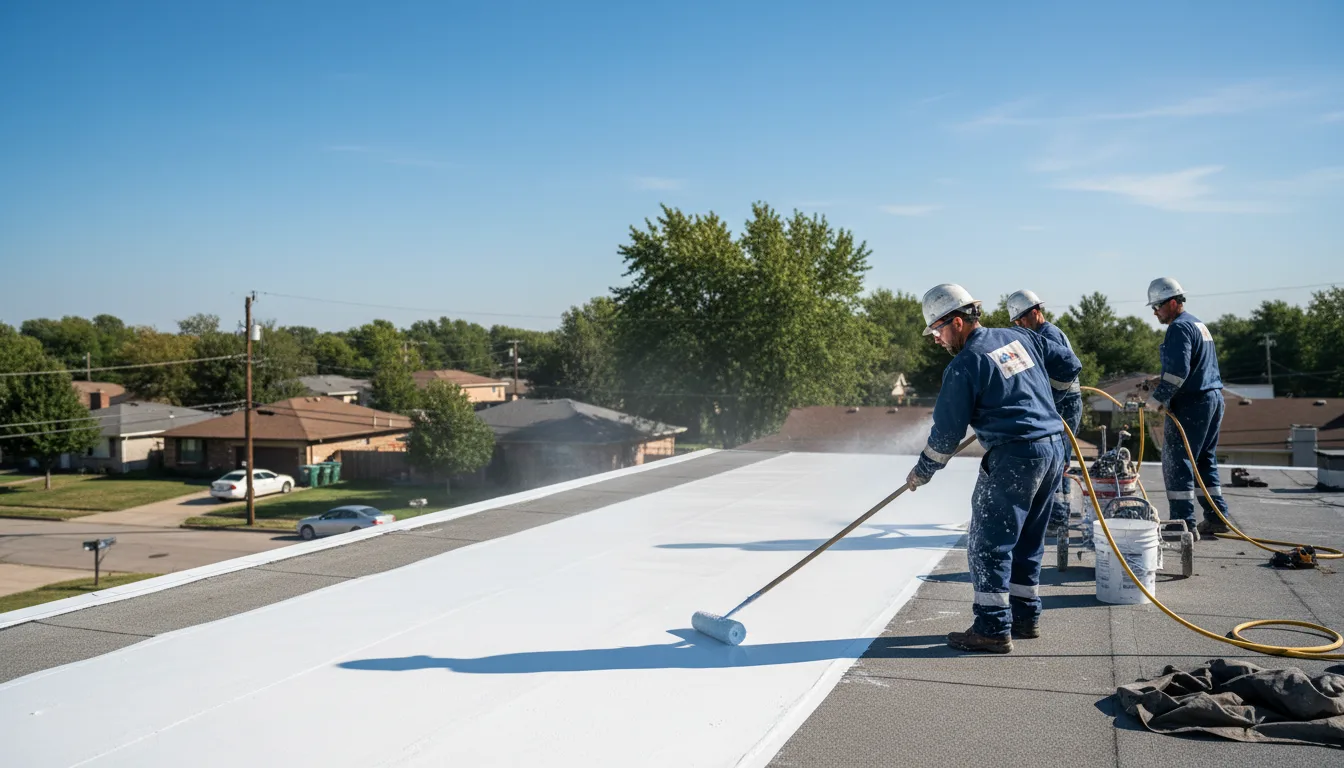 Commercial roof coating in Midway City, CA near me